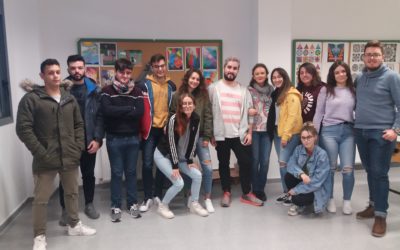 Pablo Matute, ex alumno del centro, ofrece su experiencia a los alumnos de Bachillerato de Artes