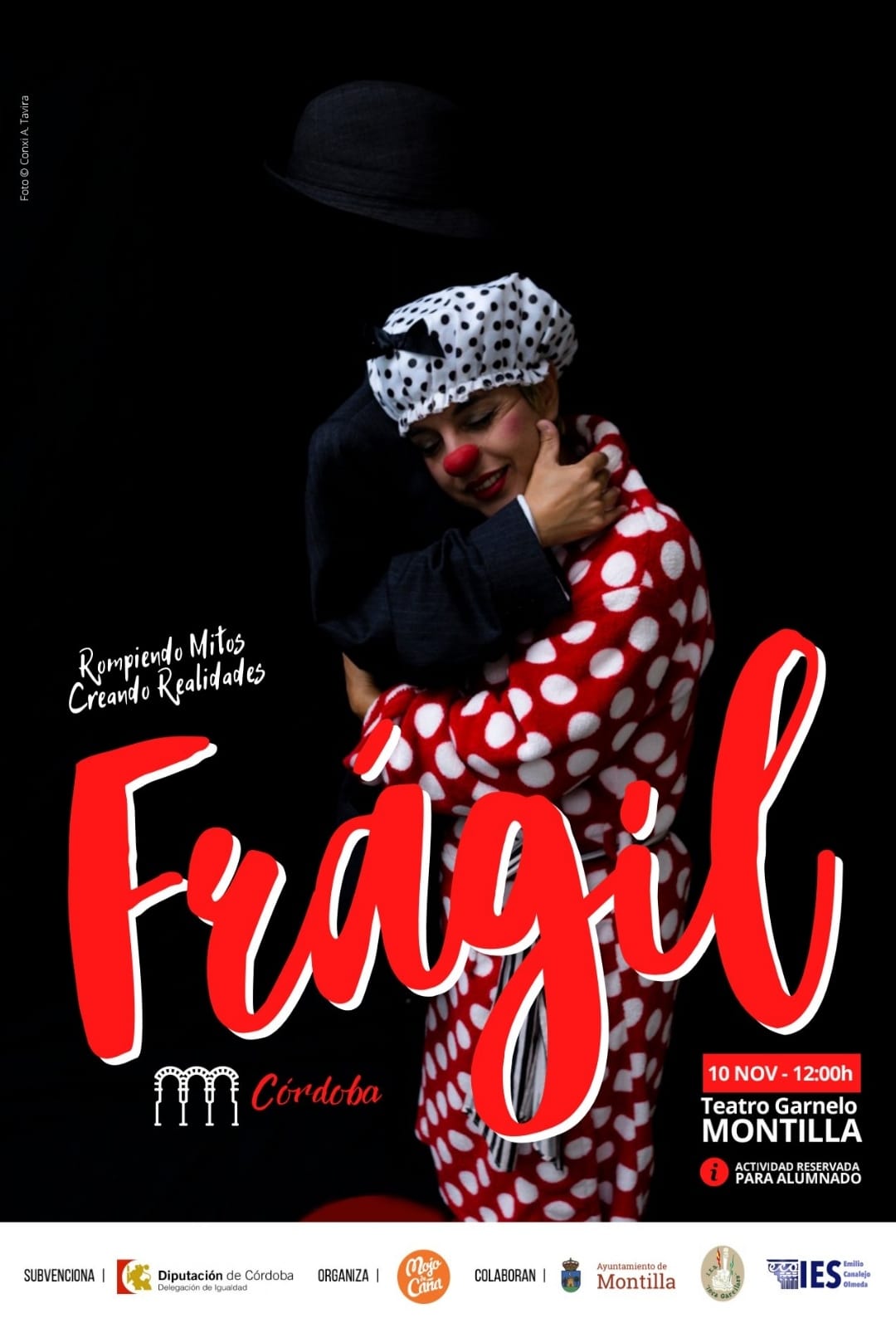 Cartel de la obra de teatro frágil