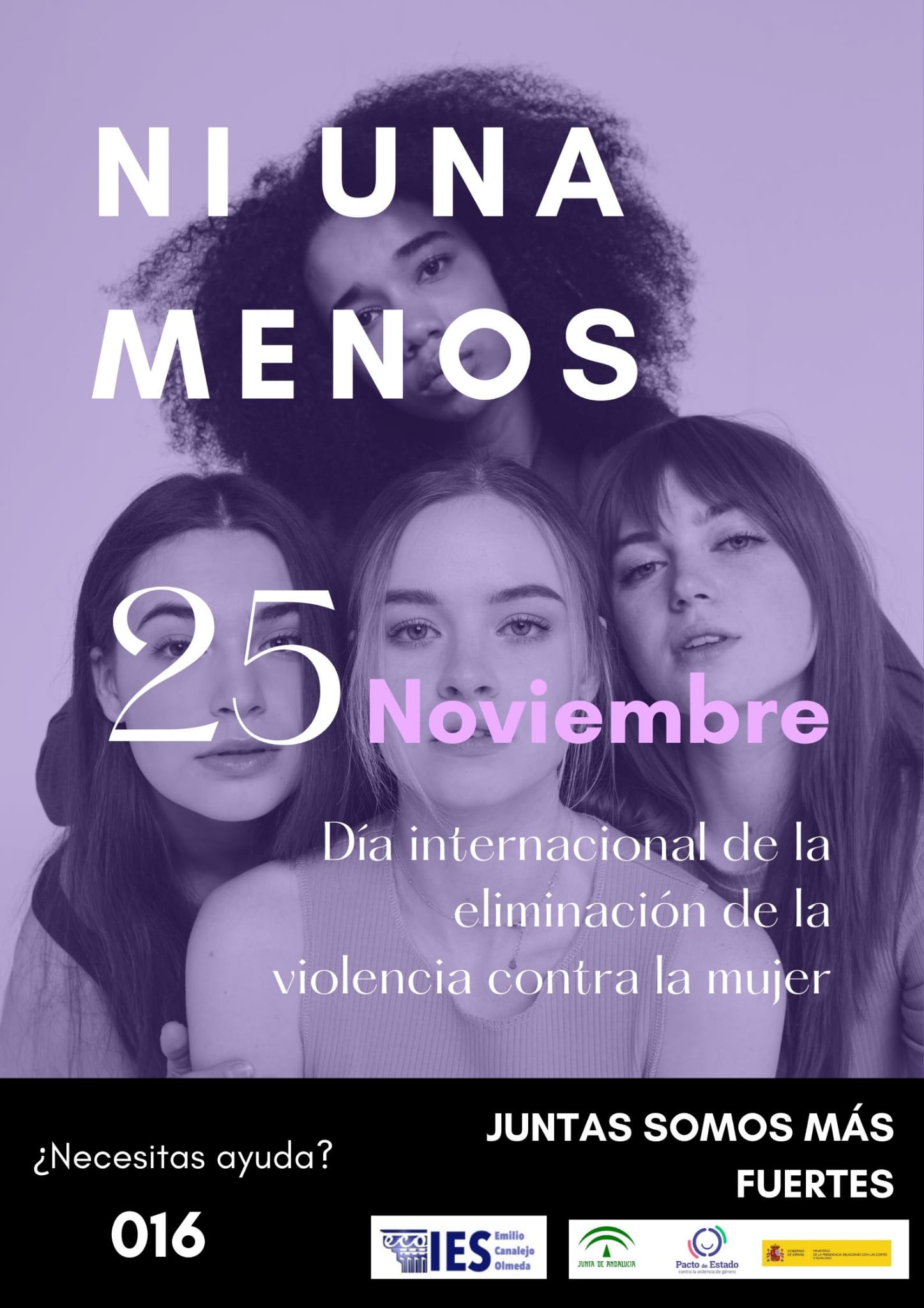 Cartel 25-N IES Emilio Canalejo Olmeda